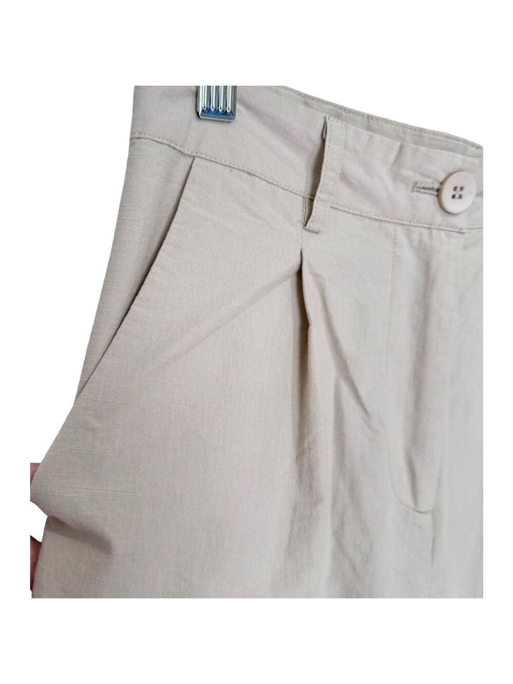 Princess Polly High Rise Wide Leg Pants Lightweight Stretch Cotton Women's Sz 4 - Picture 6 of 9